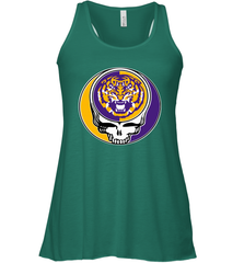 NCAA Football LSU Tigers Grateful Dead Racerback Tank - KnowlegdeTee