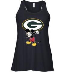 Dabbing Mickey Flippin' Love Green Bay Packers Football Racerback Tank - KnowlegdeTee