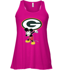 Dabbing Mickey Flippin' Love Green Bay Packers Football Racerback Tank - KnowlegdeTee