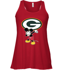 Dabbing Mickey Flippin' Love Green Bay Packers Football Racerback Tank - KnowlegdeTee