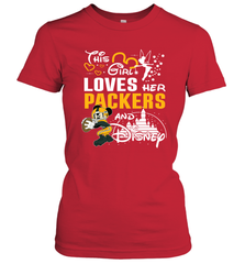 This Girl Loves Her Green Bay Packers And Mickey Disney Fan Mashup Women's T-Shirt - KnowlegdeTee