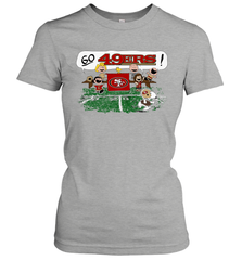 The Peanuts Cheering Go Snoopy San Francisco 49ers Women's T-Shirt - KnowlegdeTee