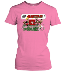 The Peanuts Cheering Go Snoopy San Francisco 49ers Women's T-Shirt - KnowlegdeTee