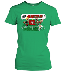 The Peanuts Cheering Go Snoopy San Francisco 49ers Women's T-Shirt - KnowlegdeTee