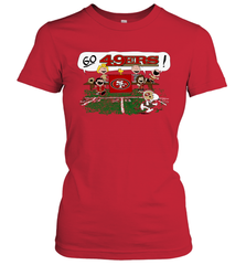 The Peanuts Cheering Go Snoopy San Francisco 49ers Women's T-Shirt - KnowlegdeTee