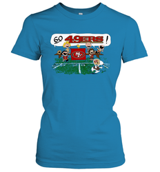 The Peanuts Cheering Go Snoopy San Francisco 49ers Women's T-Shirt - KnowlegdeTee