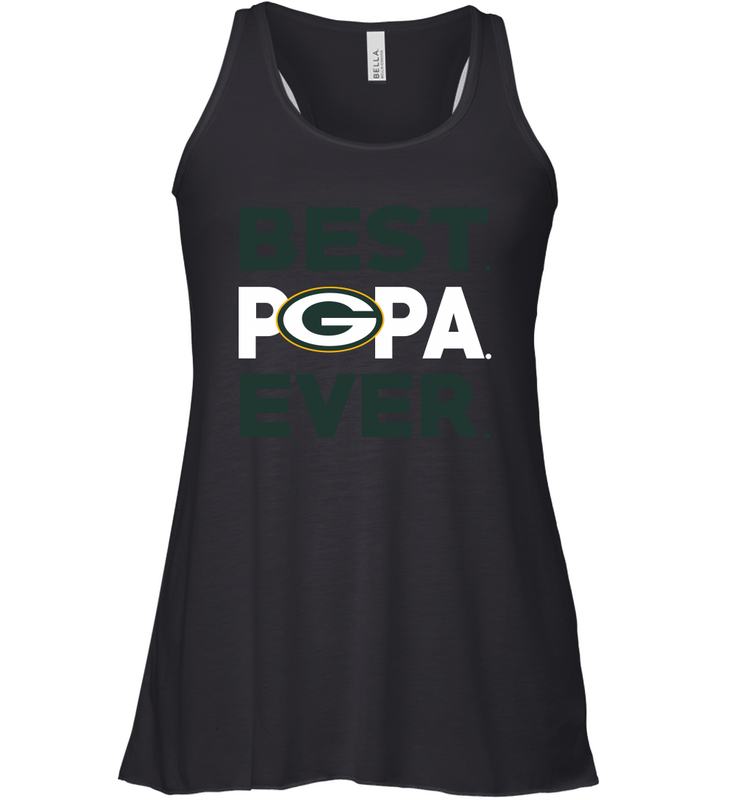 Best Green Bay Packers Papa Ever Fathers Day Gifts Racerback Tank - KnowlegdeTee