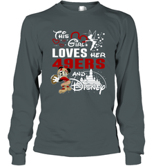 This Girl Loves Her San Francisco 49ers And Mickey Disney Fan Mashup Long Sleeve T-Shirt - KnowlegdeTee