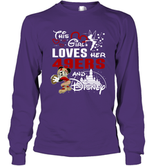 This Girl Loves Her San Francisco 49ers And Mickey Disney Fan Mashup Long Sleeve T-Shirt - KnowlegdeTee