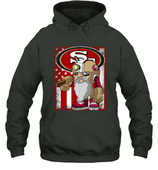 San Francisco 49ers Mascot USA Flag Hoodie - KnowlegdeTee