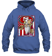 San Francisco 49ers Mascot USA Flag Hoodie - KnowlegdeTee