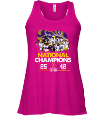 LSU National Championship 2020 Clemson 25 LSU 42 Shirt Racerback Tank - KnowlegdeTee