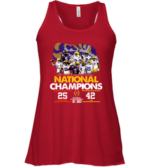LSU National Championship 2020 Clemson 25 LSU 42 Shirt Racerback Tank - KnowlegdeTee