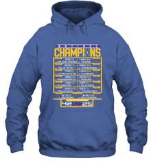 LSU Tigers College Football Playoff 2019 National Champions Schedule Fumble after Hoodie - KnowlegdeTee