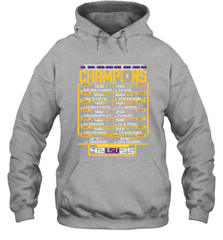 LSU Tigers College Football Playoff 2019 National Champions Schedule Fumble after Hoodie - KnowlegdeTee