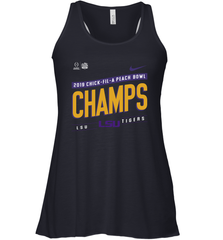 LSU Tigers College Football Playoff 2019 Peach Bowl Champions Locker Room Racerback Tank - KnowlegdeTee