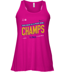 LSU Tigers College Football Playoff 2019 Peach Bowl Champions Locker Room Racerback Tank - KnowlegdeTee
