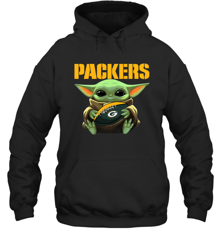 Baby Yoda Loves The Green Bay Packers Star Wars NFL Shirts Hoodie - KnowlegdeTee