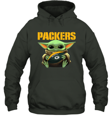 Baby Yoda Loves The Green Bay Packers Star Wars NFL Shirts Hoodie - KnowlegdeTee