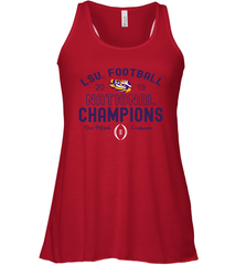 LSU Tigers Blue 84 College Football Playoff 2019 National Champions French Terry Racerback Tank - KnowlegdeTee