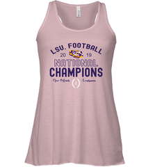 LSU Tigers Blue 84 College Football Playoff 2019 National Champions French Terry Racerback Tank - KnowlegdeTee