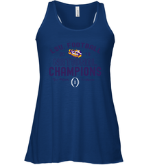 LSU Tigers Blue 84 College Football Playoff 2019 National Champions French Terry Racerback Tank - KnowlegdeTee