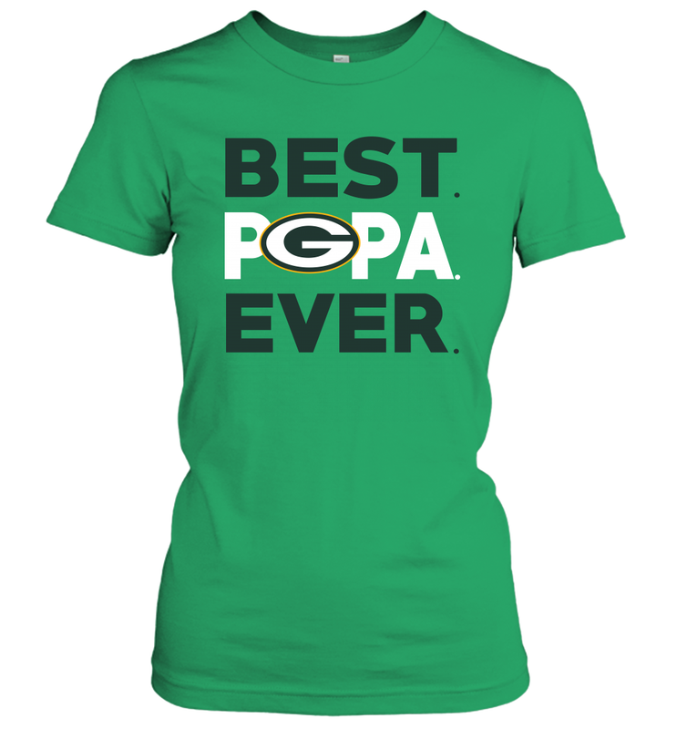 Best Green Bay Packers Papa Ever Fathers Day Gifts Women's T-Shirt - KnowlegdeTee