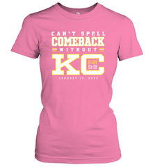 Can't Spell Comeback Without KC Kansas City Chiefs Shirt Women's T-Shirt - KnowlegdeTee