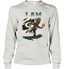 I am Green Bay Packers Groot Shirt For Fans Long Sleeve T-Shirt - KnowlegdeTee
