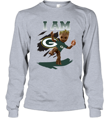 I am Green Bay Packers Groot Shirt For Fans Long Sleeve T-Shirt - KnowlegdeTee