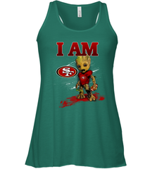 I am San Francisco 49ers Groot football lovers NFL Racerback Tank - KnowlegdeTee