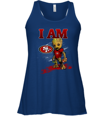 I am San Francisco 49ers Groot football lovers NFL Racerback Tank - KnowlegdeTee