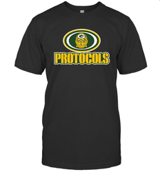 GREEN BAY Packers PROTOCOLS Star Wars Battle Mashup Logo T-Shirt - KnowlegdeTee