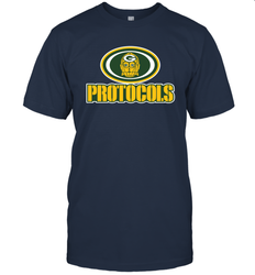GREEN BAY Packers PROTOCOLS Star Wars Battle Mashup Logo T-Shirt - KnowlegdeTee