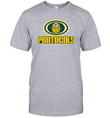 GREEN BAY Packers PROTOCOLS Star Wars Battle Mashup Logo T-Shirt - KnowlegdeTee