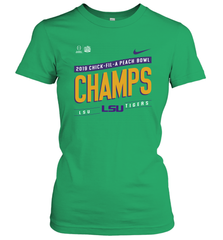LSU Tigers College Football Playoff 2019 Peach Bowl Champions Locker Room Women's T-Shirt - KnowlegdeTee