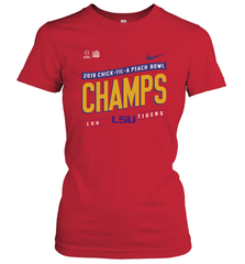 LSU Tigers College Football Playoff 2019 Peach Bowl Champions Locker Room Women's T-Shirt - KnowlegdeTee
