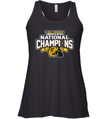 LSU Tigers Blue 84 College Football Playoff 2019 National Champions Dyed Football Racerback Tank - KnowlegdeTee