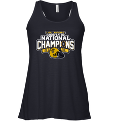 LSU Tigers Blue 84 College Football Playoff 2019 National Champions Dyed Football Racerback Tank - KnowlegdeTee