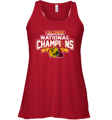 LSU Tigers Blue 84 College Football Playoff 2019 National Champions Dyed Football Racerback Tank - KnowlegdeTee