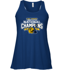 LSU Tigers Blue 84 College Football Playoff 2019 National Champions Dyed Football Racerback Tank - KnowlegdeTee