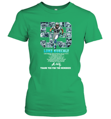 Luke Kuechly Thank You For The Memories Shirt Women's T-Shirt - KnowlegdeTee