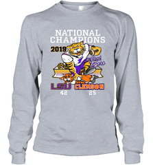 LSU Tigers College Football Playoff 2019 National Champions Score Long Sleeve T-Shirt - KnowlegdeTee