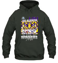 LSU Joe Burrow 2019 Heisman Trophy Winners Signature Shirt Hoodie - KnowlegdeTee