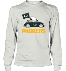 Snoopy And Woodstock Ride The Green Bay Packers Car NFL Shirts Long Sleeve T-Shirt - KnowlegdeTee