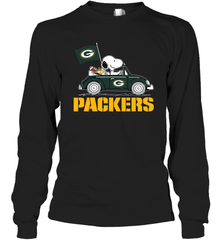Snoopy And Woodstock Ride The Green Bay Packers Car NFL Shirts Long Sleeve T-Shirt - KnowlegdeTee