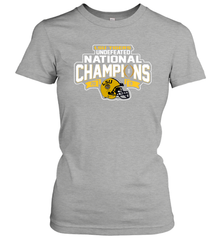 LSU Tigers Blue 84 College Football Playoff 2019 National Champions Dyed Football Women's T-Shirt - KnowlegdeTee
