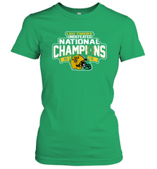 LSU Tigers Blue 84 College Football Playoff 2019 National Champions Dyed Football Women's T-Shirt - KnowlegdeTee