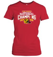 LSU Tigers Blue 84 College Football Playoff 2019 National Champions Dyed Football Women's T-Shirt - KnowlegdeTee