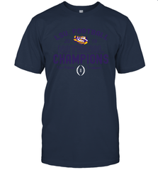 LSU Tigers Blue 84 College Football Playoff 2019 National Champions French Terry T-Shirt - KnowlegdeTee